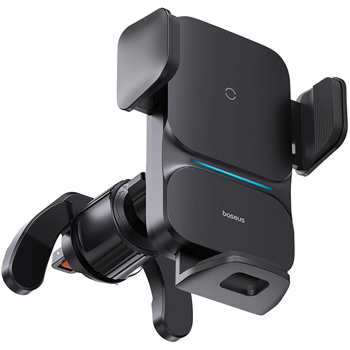 Stabilny uchwyt z ładowaniem indukcyjnym Baseus USB-C na telefon do auta
