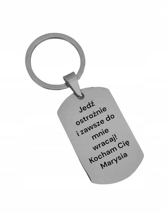 Prezent dla kierowcy, Brelok, breloczek, Święty Krzysztof GRAWER