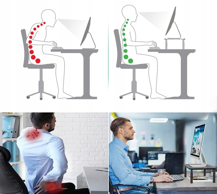 Stolik Pod Laptop Drukarkę Monitor Do 20kg Regulowany Z Szufladą Czarny