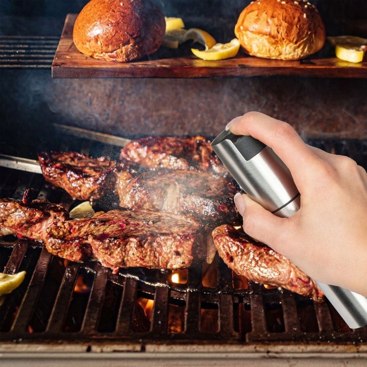 ROZPYLACZ do Oleju Oliwy SPRYSKIWACZ DOZOWNIK OCTU ATOMIZER STALOWY