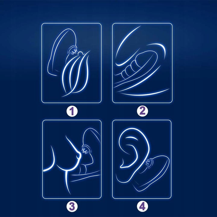 WIBRATOR POSUWISTY SSĄCY ŁECHTACZKĘ LUB ODBYT MASAŻER POWIETRZNY ORGAZM APP