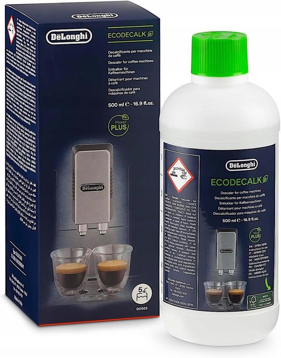 ORYGINAŁ ODKAMIENIACZ DO EKSPRESÓW DeLonghi EcoDecalk - 500ml - MOCNY