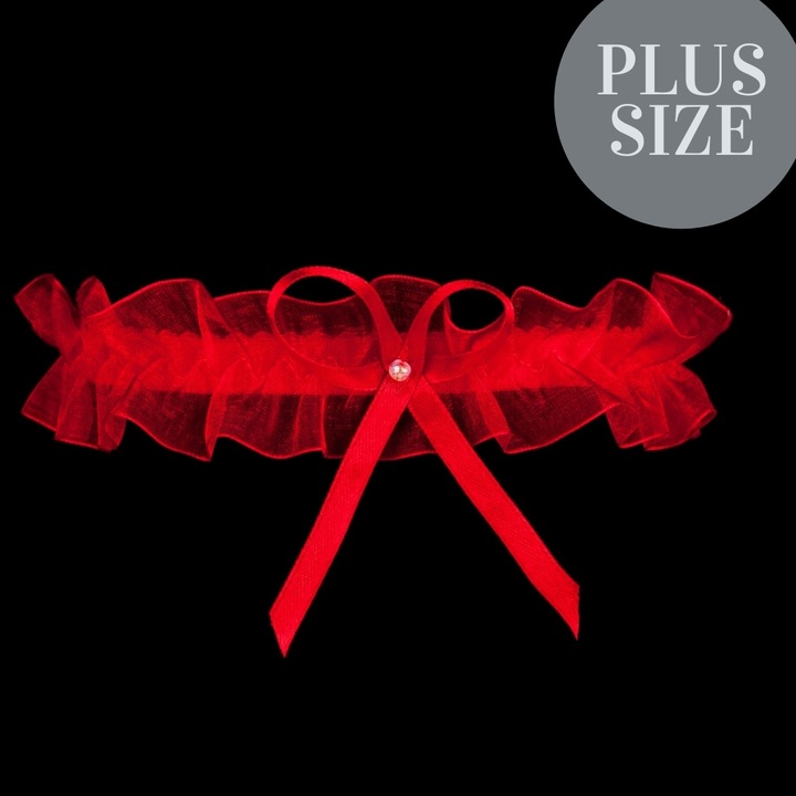 JULIMEX podwiązka ODESSA RED PW 02 PLUS SIZE czerwone STUDNIÓWKA