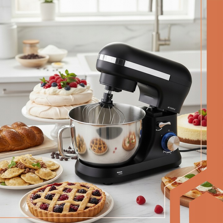 Robot Planetarny Kuchenny RUHHY 4,5L Wielofunkcyjny Mikser do Ciasta