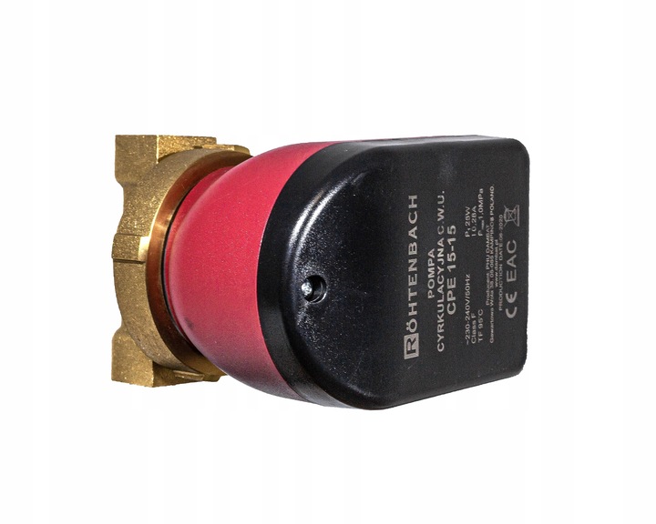 POMPA OBIEGOWA CYRKULACYJNA DO WODY CIEPŁEJ C.W.U. CPE 15-15 KABEL