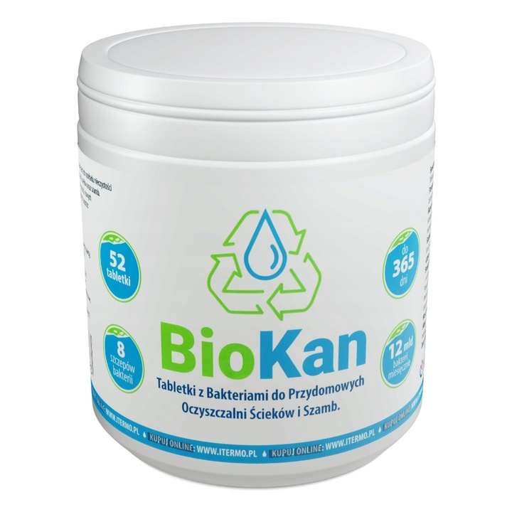 BioKan 52 szt. Tabletek do Oczyszczalni Ścieków
