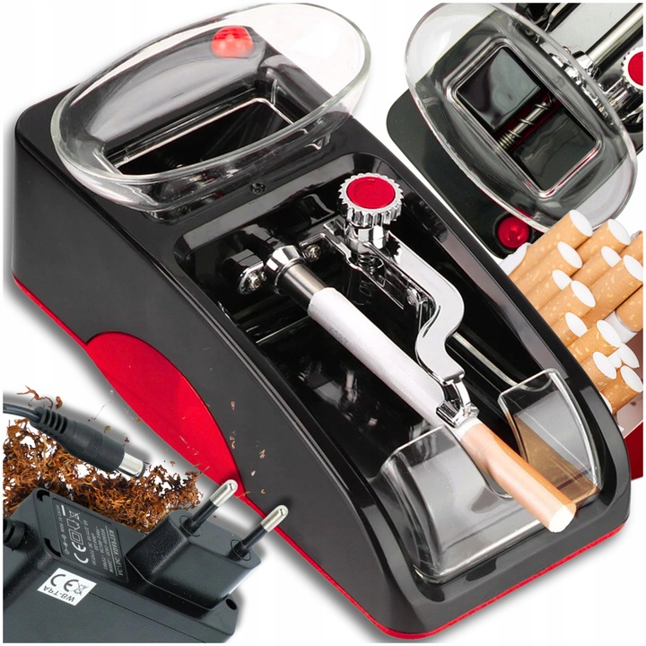Maszynka Do Nabijania Papierosów Elektryczna Nabijarka Tłokowa Tytoniu Gilz