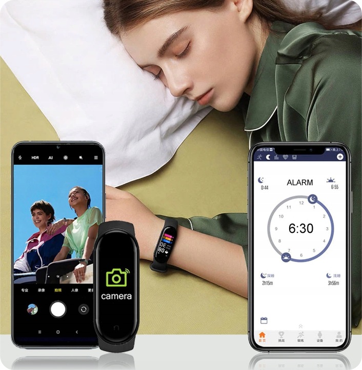 SMARTWATCH SMARTBAND ZEGAREK OPASKA SPORTOWA M7 APLIKACJE PL KROKOMIERZ ITP