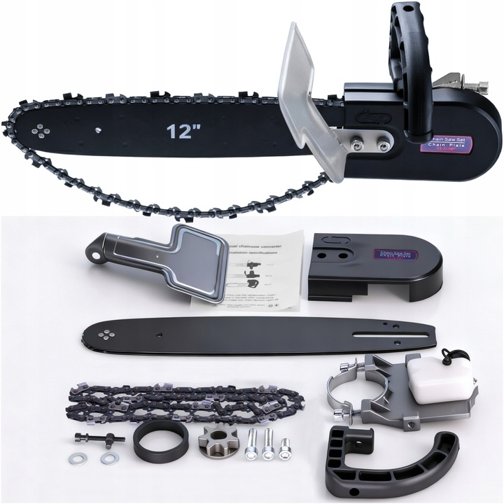 PRZYSTAWKA PIŁA ŁAŃCUCHOWA ADAPTER DO SZLIFIERKI KĄTOWEJ ŁAŃCUCH TNĄCY