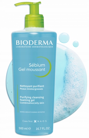 Żel Do Mycia Twarzy Bioderma Sebium Moussant Antybakteryjny 500 ml
