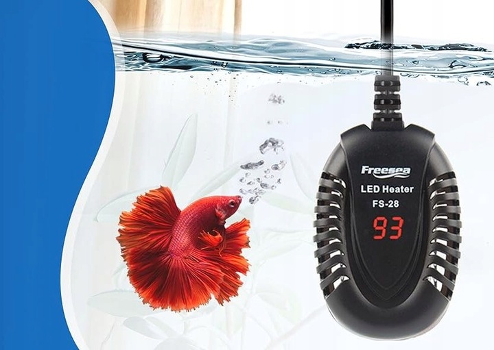 PRZEPŁYWOWA GRZAŁKA DO AKWARIUM 50W Z TERMONSTATEM WYŚWIETLACZ LED