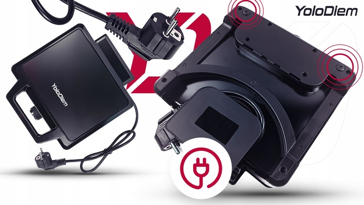 GOFROWNICA 2300W 2 DUŻE GOFRY REGULACJA CHRUPKOŚCI NIEPRZYWIERAJĄCA