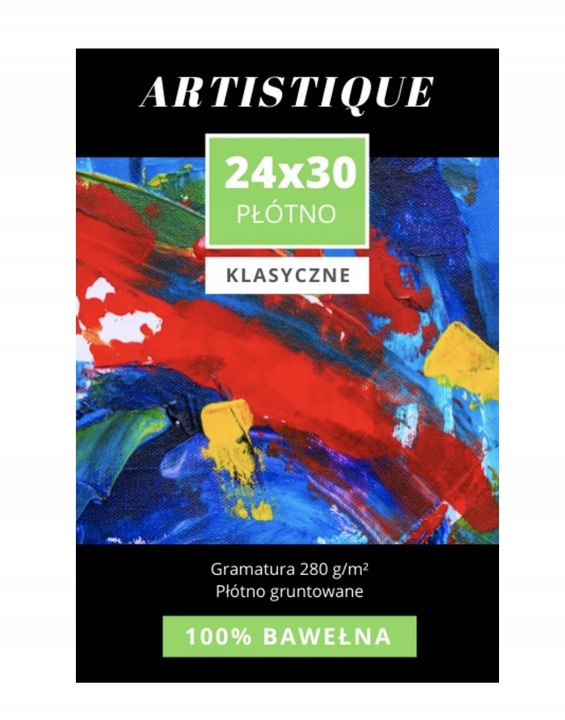 12 szt PŁÓTNO DO MALOWANIA 24x30 cm PODOBRAZIE MALARSKIE PODOBRAZIA +GRATIS