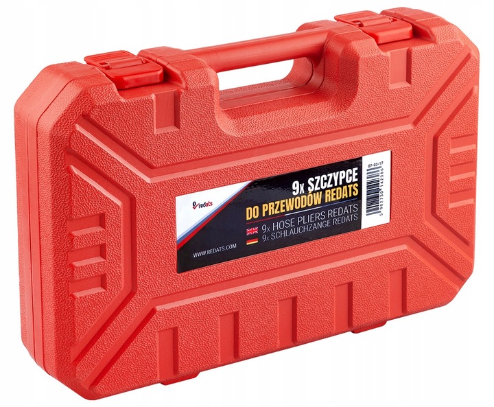 Szczypce do przewodów 9 elementów w walizce REDATS