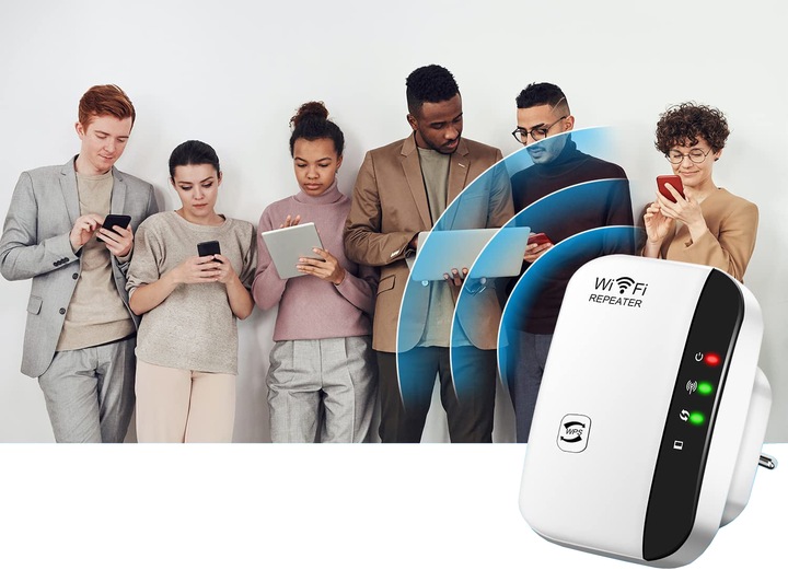 WZMACNIACZ SYGNAŁU WiFi MOCNY ZASIĘG REPEATER 300MB/S NIE PRZERYWA