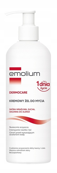 Emolium Dermocare Kremowy Żel Do Mycia 400 ml x2