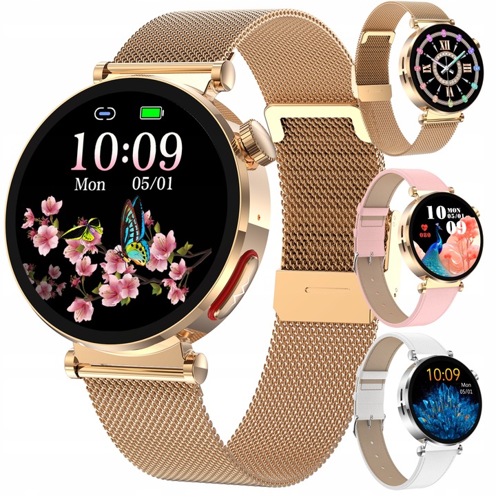 SMARTWATCH ZEGAREK DAMSKI POMIAR CUKRU GLUKOZA EKG HRV CIŚNIENIE MENU PL