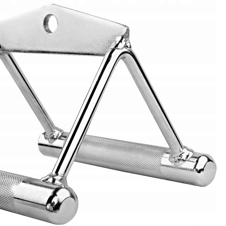 UCHWYT PODWÓJNYTRÓJKĄTNY DO WYCIĄGU ATLASU STALOWY NA TRICEPS PLECY JAKOŚĆ