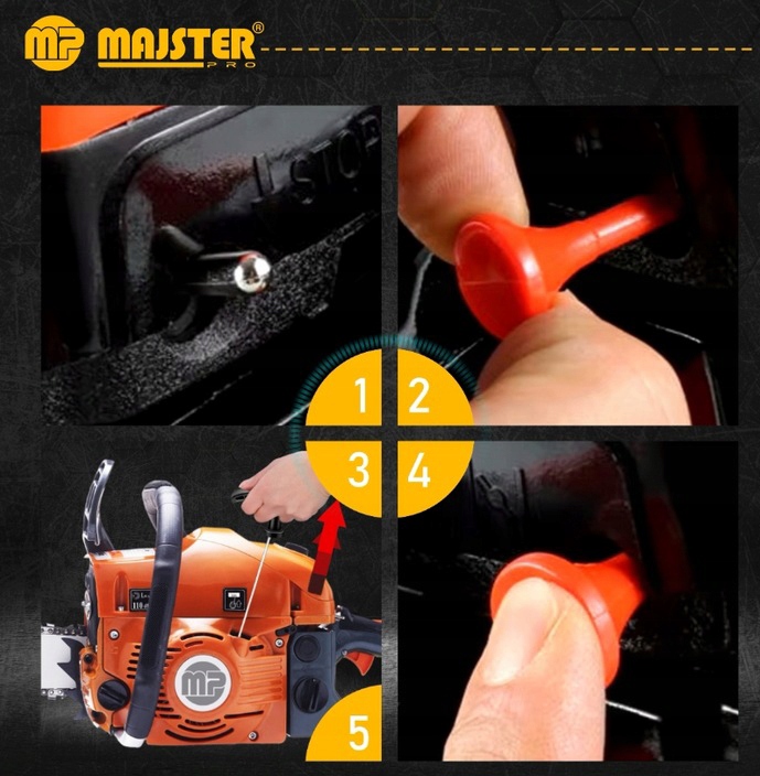 PIŁA SPALINOWA PILARKA ŁAŃCUCHOWA 5,7km 58cm3 2x łańc/prowad/olej+2x