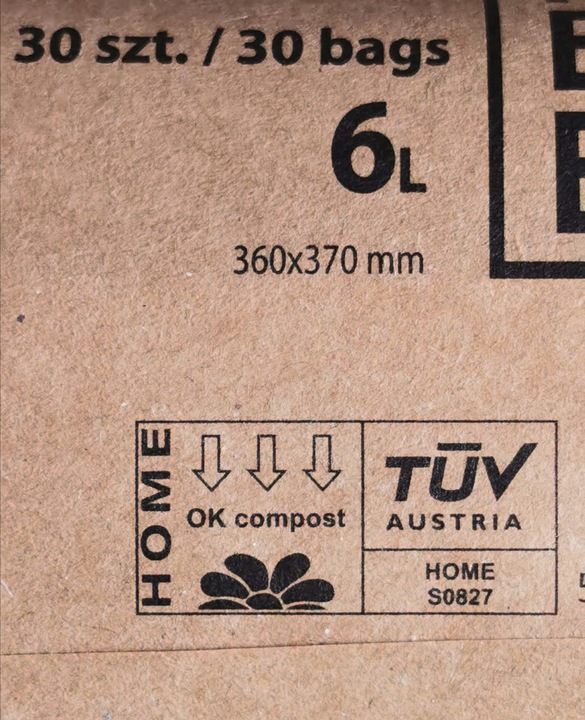 WORKI BIODEGRADOWALNE KOMPOSTOWALNE 6L BIO 150szt