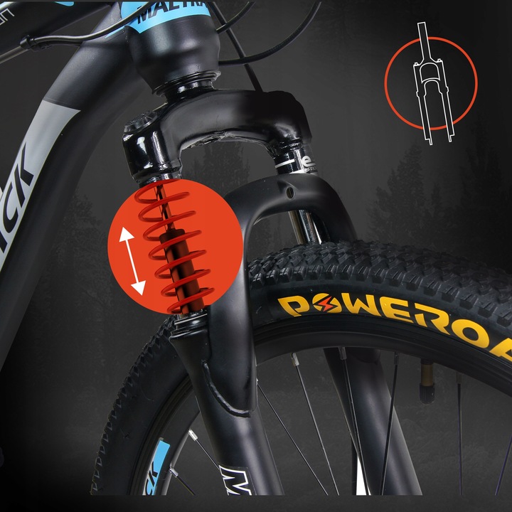 ROWER GÓRSKI MTB 26" SHIMANO 18 BIEGÓW HAMULCE TARCZOWE STALOWA RAMA 18,5"