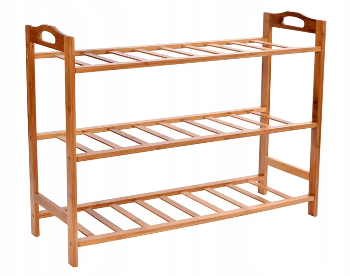 STOJAK NA BUTY OBUWIE REGAŁ PÓŁKA SZAFKA DO PRZEDPOKOJU BAMBUSOWA