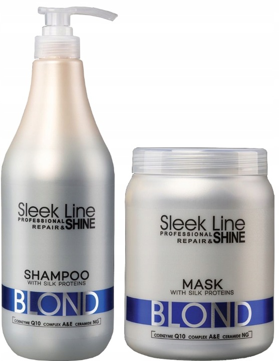 STAPIZ SZAMPON SLEEK LINE BLOND Z JEDWABIEM 1L