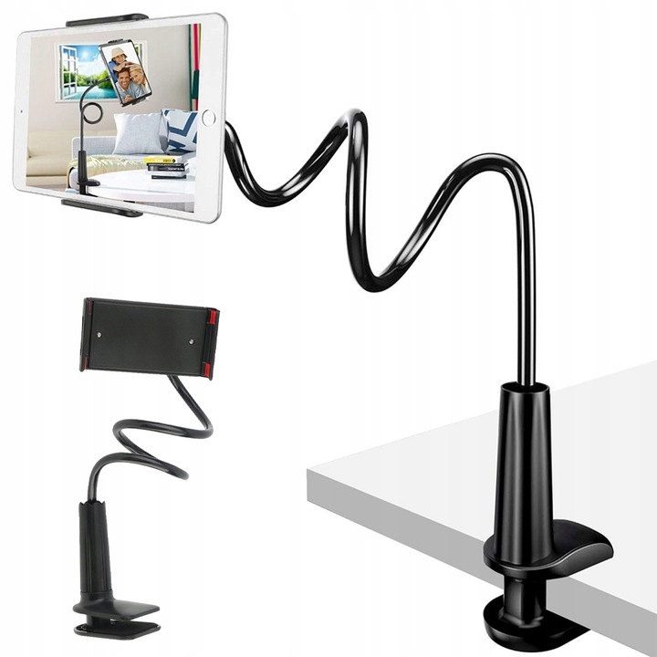 Holder For Mobile Phone Tablet With Adjustable Flexible Arm For Tablet