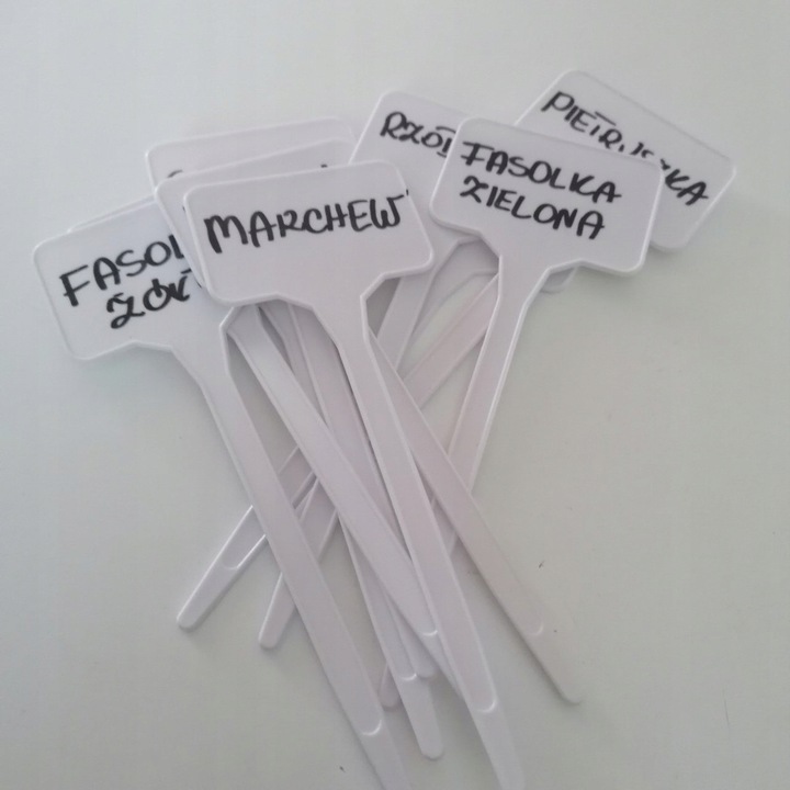 60x ETYKIETY TABLICZKI ZNACZNIK DO ROŚLIN SADZONEK