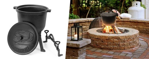 KOCIOŁEK ŻELIWNY MEYERHOFF 8L + GRATIS ŁYŻKA