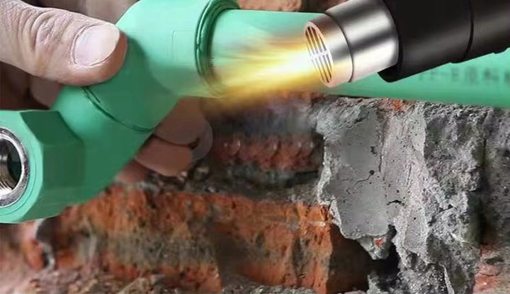 MOCNA OPALARKA ELEKTRYCZNA 2 BIEGI 100-650°C 2500W REGULACJA 230V + 4