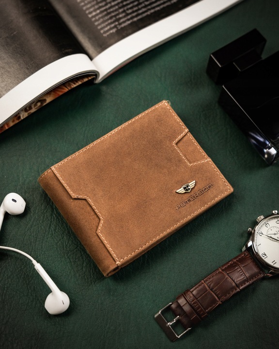 PETERSON mały portfel etui na karty RFID prezent