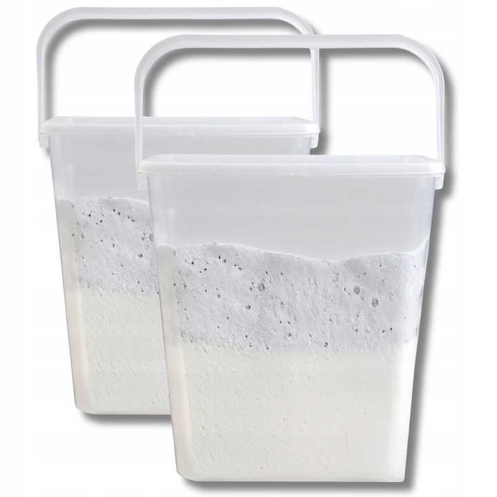 POJEMNIK NA DETERGENTY PROSZEK KAPSUŁKI DO PRANIA 6L Z UCHWYTEM ZESTAW