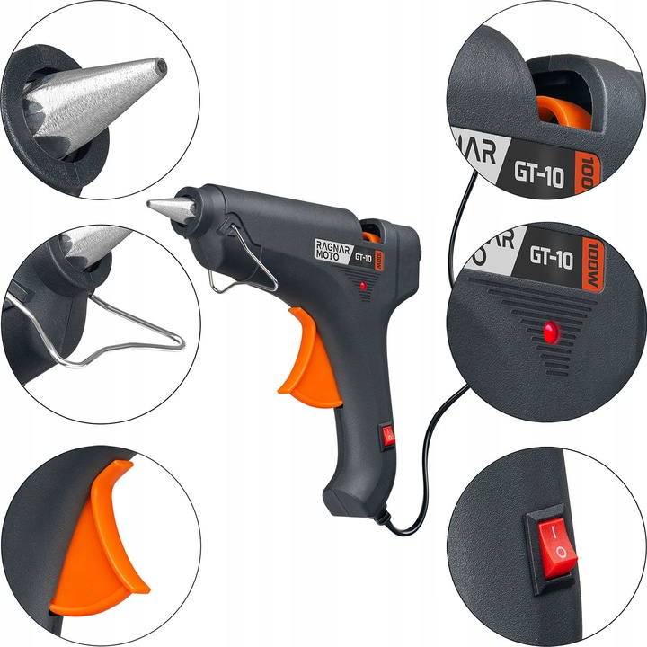 Pistolet do kleju na gorąco 100W 11mm Do Klejenia +5 Wkładów kleju