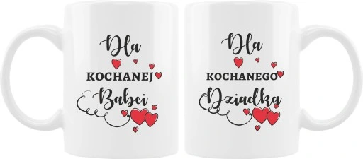 DUŻY ZESTAW DLA DZIADKÓW NA DZIEŃ BABCI DZIADKA KUBKI PREZENT MIÓD HERBATA