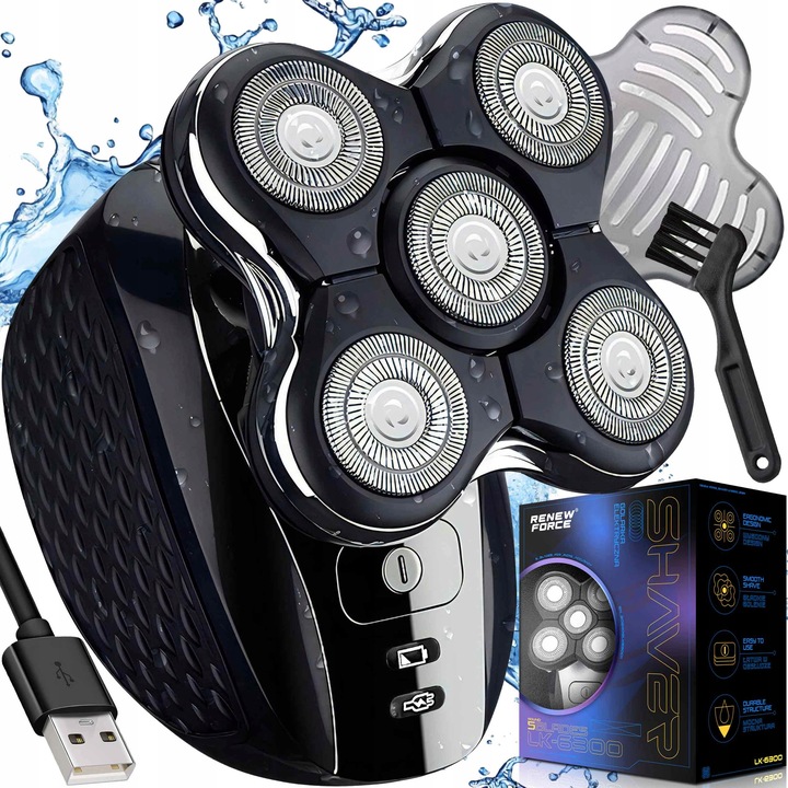 Golarka męska maszynka do golenia do brody włosów głowy 5w1