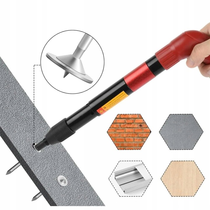 100x Gwoździe do pistoletu do betonu metalu drewna gwoździarki +