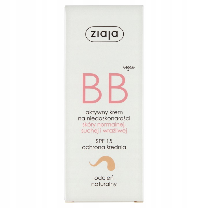 Ziaja BB Cream Normal and Dry Skin 50 ml dla kobiet Krem BB Natural