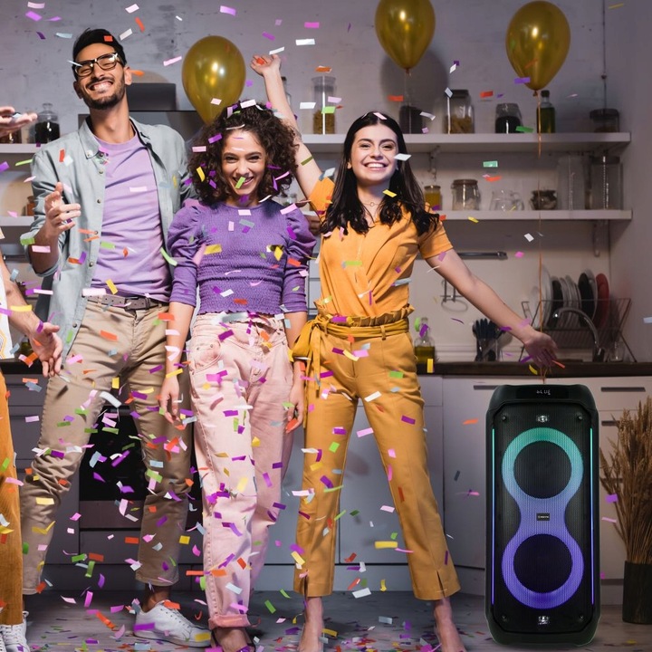 Głośnik Bluetooth Karaoke Power Audio Manta PALLAS mikrofon pilot 140W