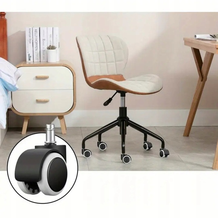 KÓŁKA DO FOTELA Obrotowego Krzesła Kauczukowe Gumowe 10mm dla IKEA