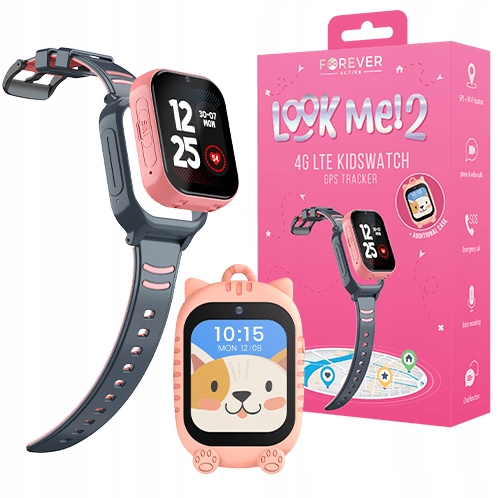 Smartwatch ZEGAREK dla dzieci Forever GPS WiFi 4 Kids Look Me KW-510