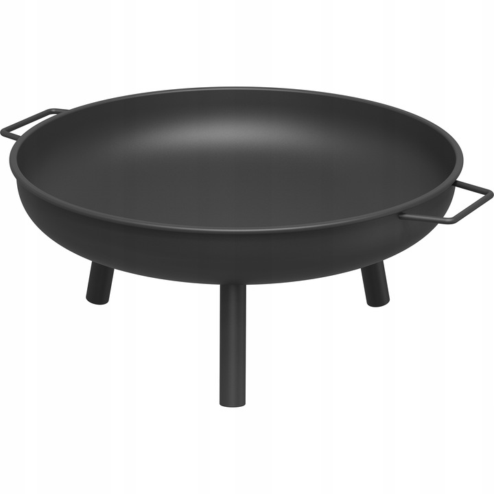 palenisko ogrodowe surowa stal czarne Ø58 cm misa do ogniska pod