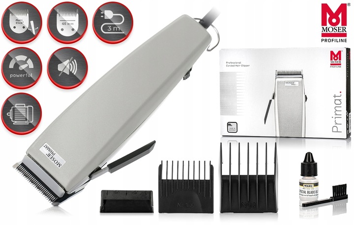 MASZYNKA DO WŁOSÓW MOSER PRIMAT TYTAN PRO 1230 STARBLADE 48mm +