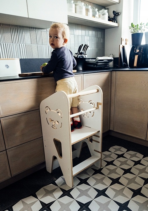 POMOCNIK KUCHENNY DLA DZIECI KITCHEN HELPER MDF + DREWNO POLSKI PRODUKT