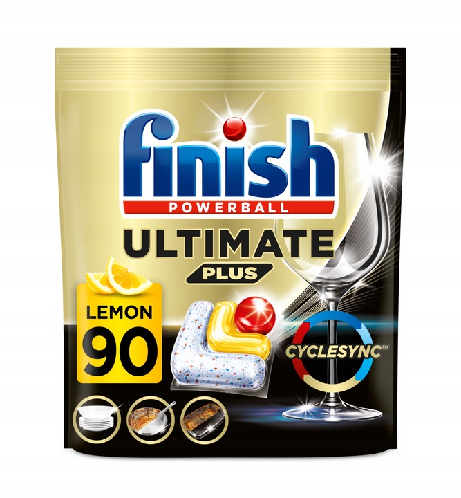 FINISH Ultimate Plus Kapsułki do zmywarki 90 Lemon