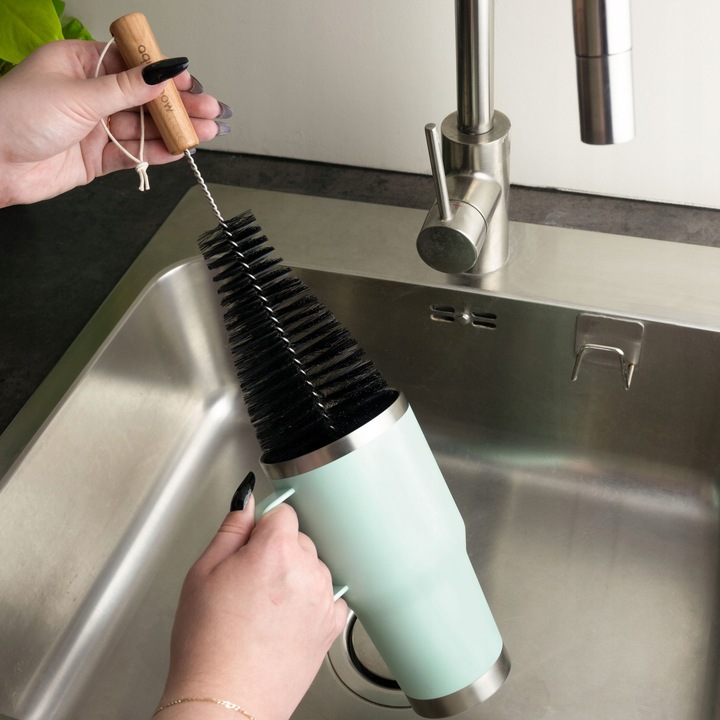 SZCZOTKA DO CZYSZCZENIA BUTELEK SATURATORA CZARNA WYCIOR CZYŚCIK