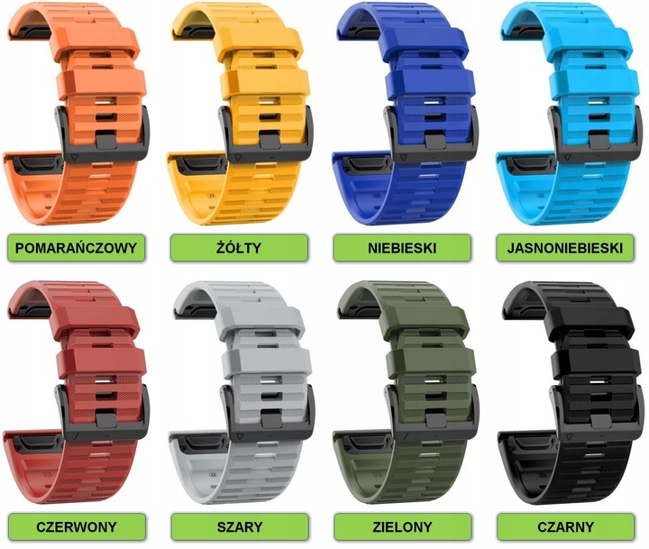 PASEK BRANSOLETA QUICKFIT DO GARMIN FENIX 3 3HR 5X 6X 7X 8 51mm PRO SOLAR