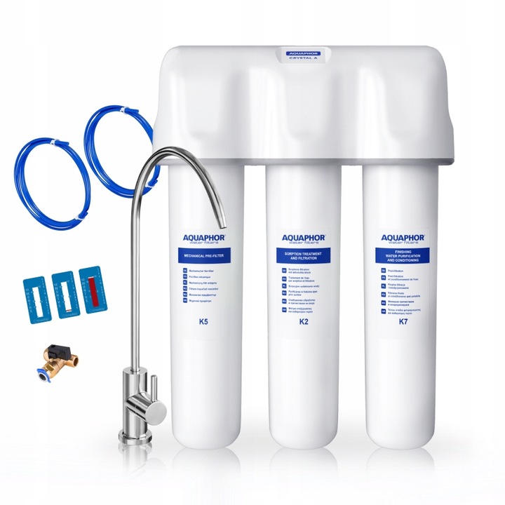 Filtr pod zlew Aquaphor Kryształ A z nową wylewką + wskaźnik gratis