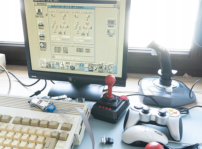 Adapter mysz joystick pad do komputera ATARI ST AMIGA C64 TOM RevX