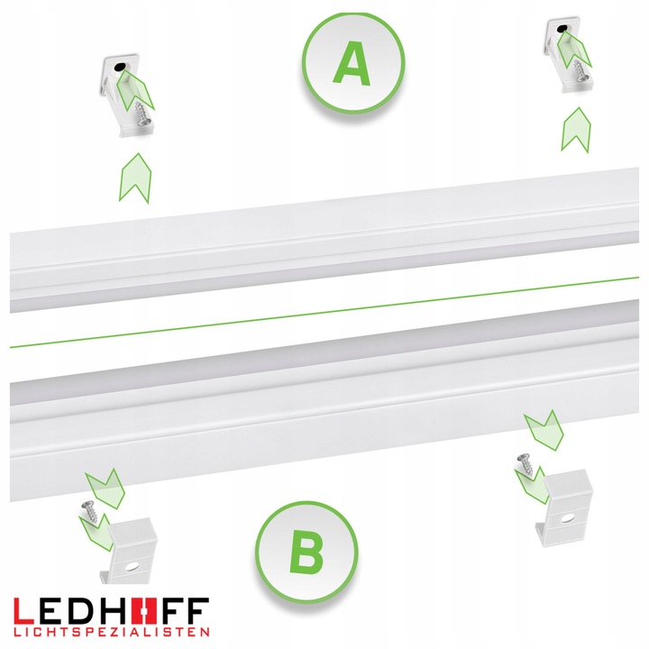 Listwa podszafkowa LED oprawa meblowa do kuchni 3 barwy światła 120cm